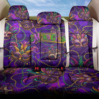 Mardi Gras Back Car Seat Cover Mask Glitter Art