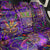 Mardi Gras Back Car Seat Cover Mask Glitter Art