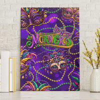 Mardi Gras Canvas Wall Art Mask Glitter Art