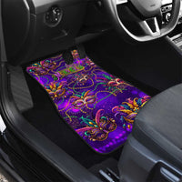 Mardi Gras Car Mats Mask Glitter Art