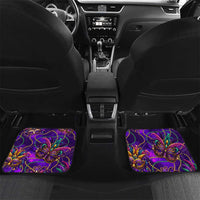 Mardi Gras Car Mats Mask Glitter Art