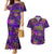 Mardi Gras Couples Matching Mermaid Dress and Hawaiian Shirt Mask Glitter Art