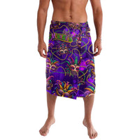 Mardi Gras Lavalava Mask Glitter Art - Wonder Print Shop