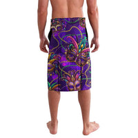 Mardi Gras Lavalava Mask Glitter Art - Wonder Print Shop