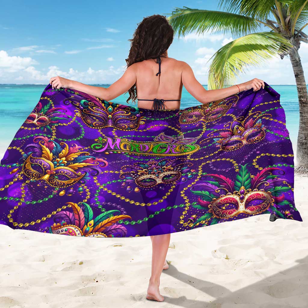 Mardi Gras Sarong Mask Glitter Art - Wonder Print Shop