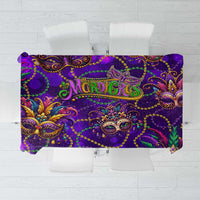 Mardi Gras Tablecloth Mask Glitter Art - Wonder Print Shop