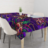 Mardi Gras Tablecloth Mask Glitter Art - Wonder Print Shop