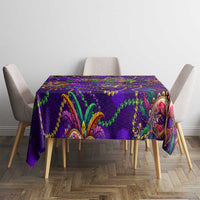 Mardi Gras Tablecloth Mask Glitter Art - Wonder Print Shop