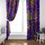 Mardi Gras Window Curtain Mask Glitter Art - Wonder Print Shop