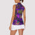 Mardi Gras Women Sleeveless Polo Shirt Mask Glitter Art - Wonder Print Shop