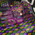 Happy Mardi Gras Back Car Seat Cover Mask Feather Colorfull