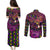 Happy Mardi Gras Couples Matching Puletasi and Long Sleeve Button Shirt Mask Feather Colorfull