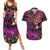 Happy Mardi Gras Couples Matching Summer Maxi Dress and Hawaiian Shirt Mask Feather Colorfull