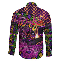 Happy Mardi Gras Family Matching Short Sleeve Bodycon Dress and Hawaiian Shirt Mask Feather Colorfull - Wonder Print Shop