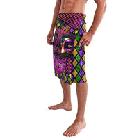 Happy Mardi Gras Lavalava Mask Feather Colorfull - Wonder Print Shop