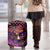 Happy Mardi Gras Luggage Cover Mask Feather Colorfull - Wonder Print Shop