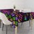 Happy Mardi Gras Tablecloth Mask Feather Colorfull - Wonder Print Shop