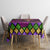 Happy Mardi Gras Tablecloth Mask Feather Colorfull - Wonder Print Shop
