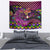 Happy Mardi Gras Tapestry Mask Feather Colorfull - Wonder Print Shop