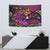 Happy Mardi Gras Tapestry Mask Feather Colorfull - Wonder Print Shop