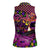 Happy Mardi Gras Women Sleeveless Polo Shirt Mask Feather Colorfull - Wonder Print Shop