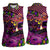 Happy Mardi Gras Women Sleeveless Polo Shirt Mask Feather Colorfull - Wonder Print Shop