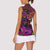 Happy Mardi Gras Women Sleeveless Polo Shirt Mask Feather Colorfull - Wonder Print Shop