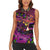 Happy Mardi Gras Women Sleeveless Polo Shirt Mask Feather Colorfull - Wonder Print Shop