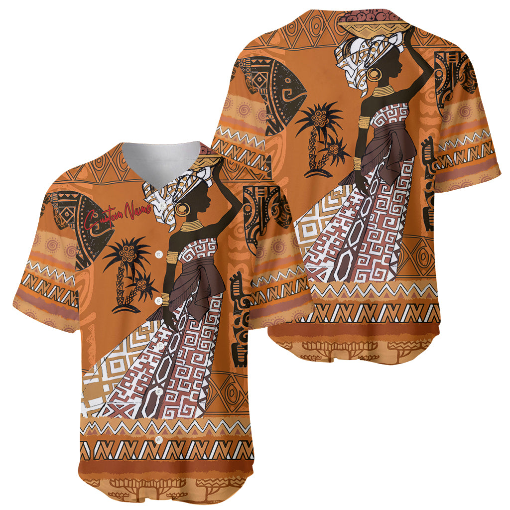 Personalized Beautiful Woman African Baseball Jersey - Wonder Print Shop