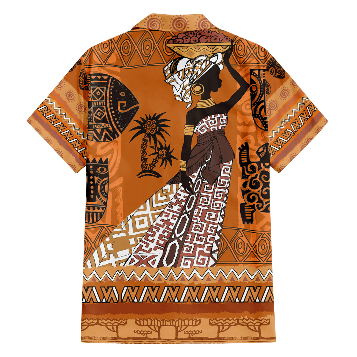 Personalized Beautiful Woman African Family Matching Short Sleeve Bodycon Dress and Hawaiian Shirt - Wonder Print Shop