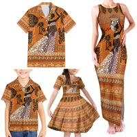 Personalized Beautiful Woman African Family Matching Tank Maxi Dress and Hawaiian Shirt - Wonder Print Shop