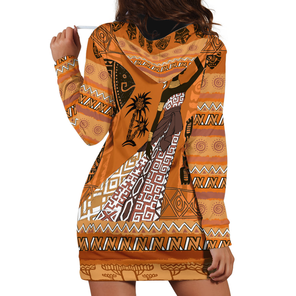 Personalized Beautiful Woman African Hoodie Dress - Wonder Print Shop