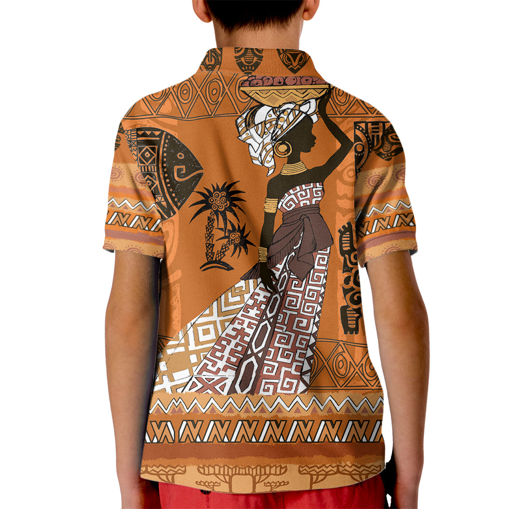 Personalized Beautiful Woman African Kid Polo Shirt - Wonder Print Shop