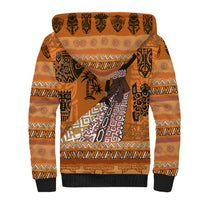 Personalized Beautiful Woman African Sherpa Hoodie - Wonder Print Shop