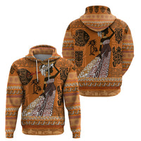 Personalized Beautiful Woman African Zip Hoodie - Wonder Print Shop