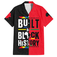 Built By Black History Family Matching Off Shoulder Short Dress and Hawaiian Shirt - Wonder Print Shop