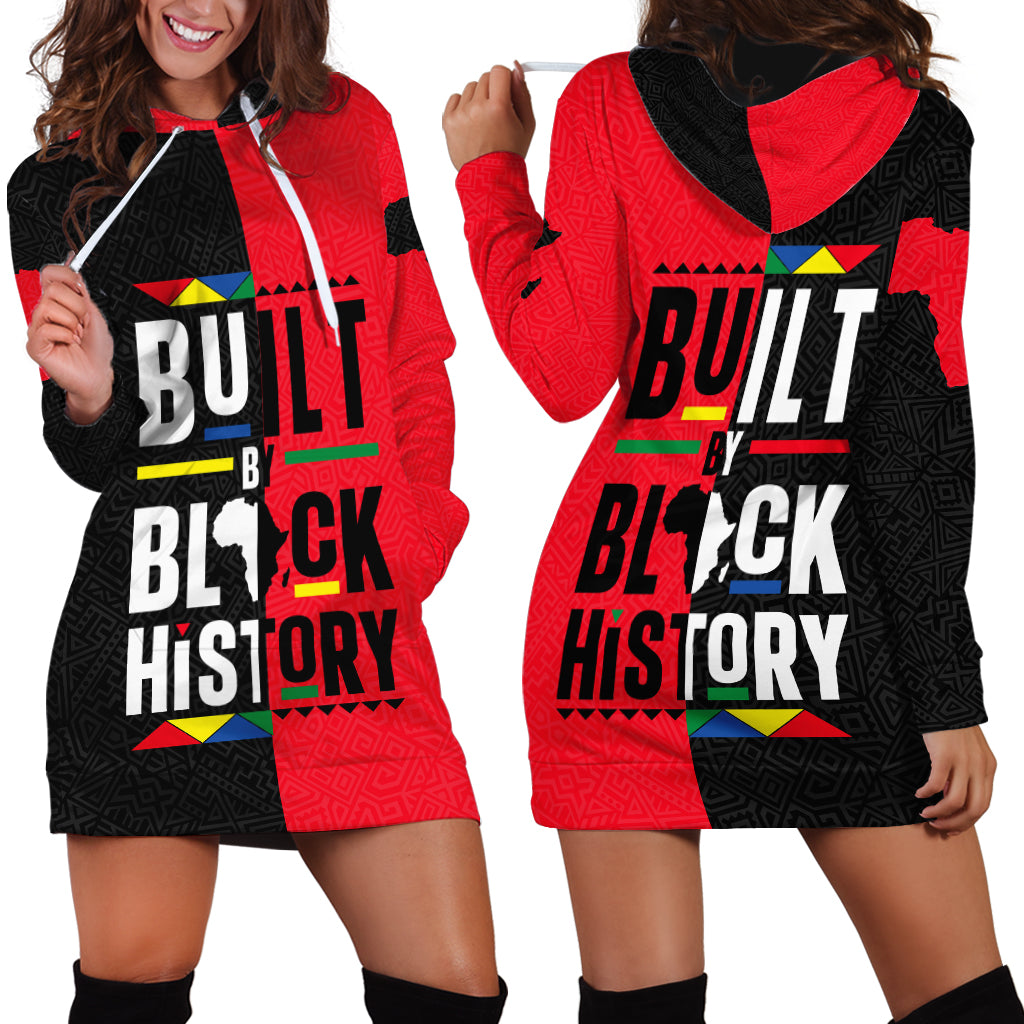 Built By Black History Hoodie Dress - Wonder Print Shop