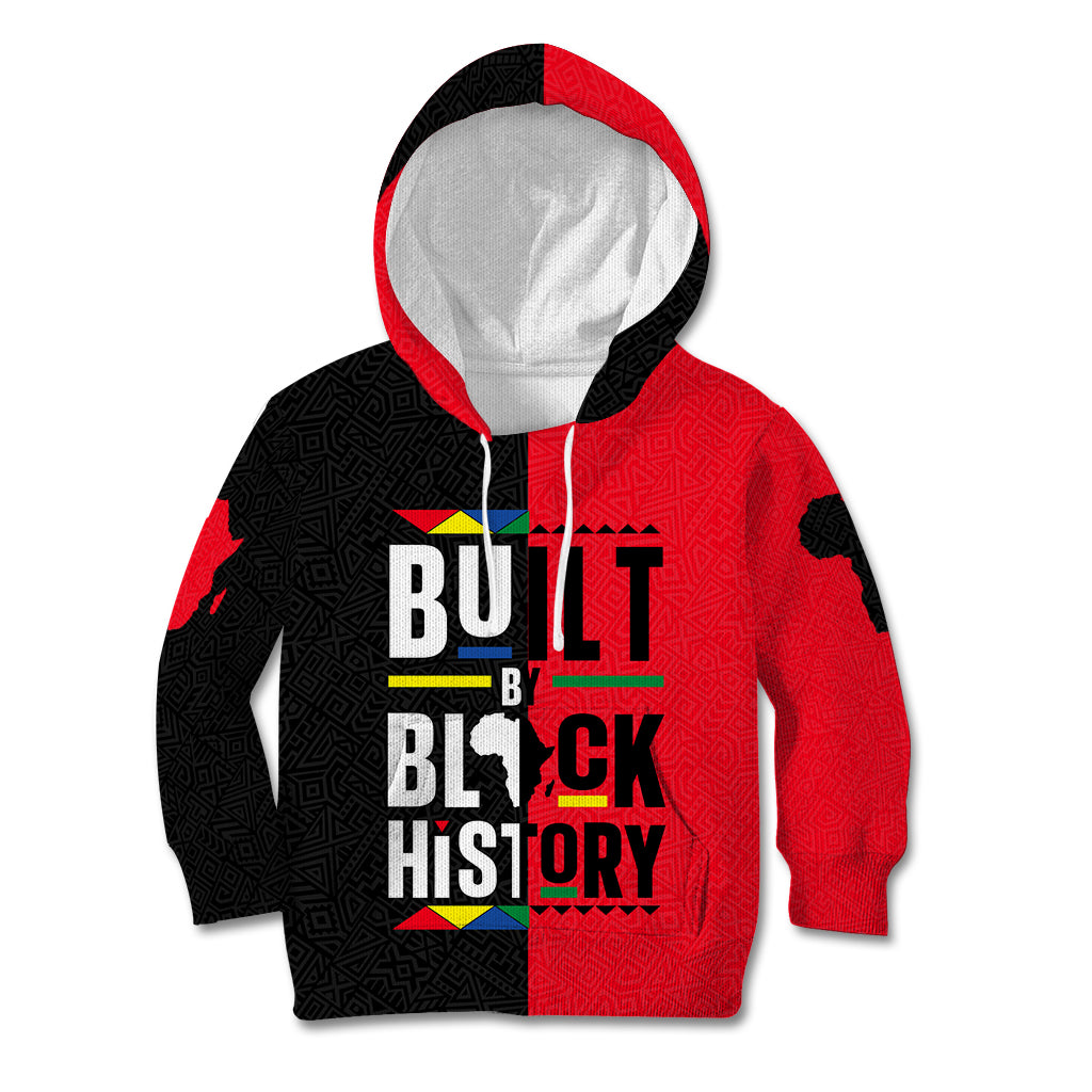 Built By Black History Kid Hoodie - Wonder Print Shop