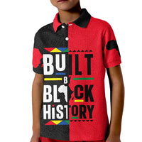 Built By Black History Kid Polo Shirt - Wonder Print Shop