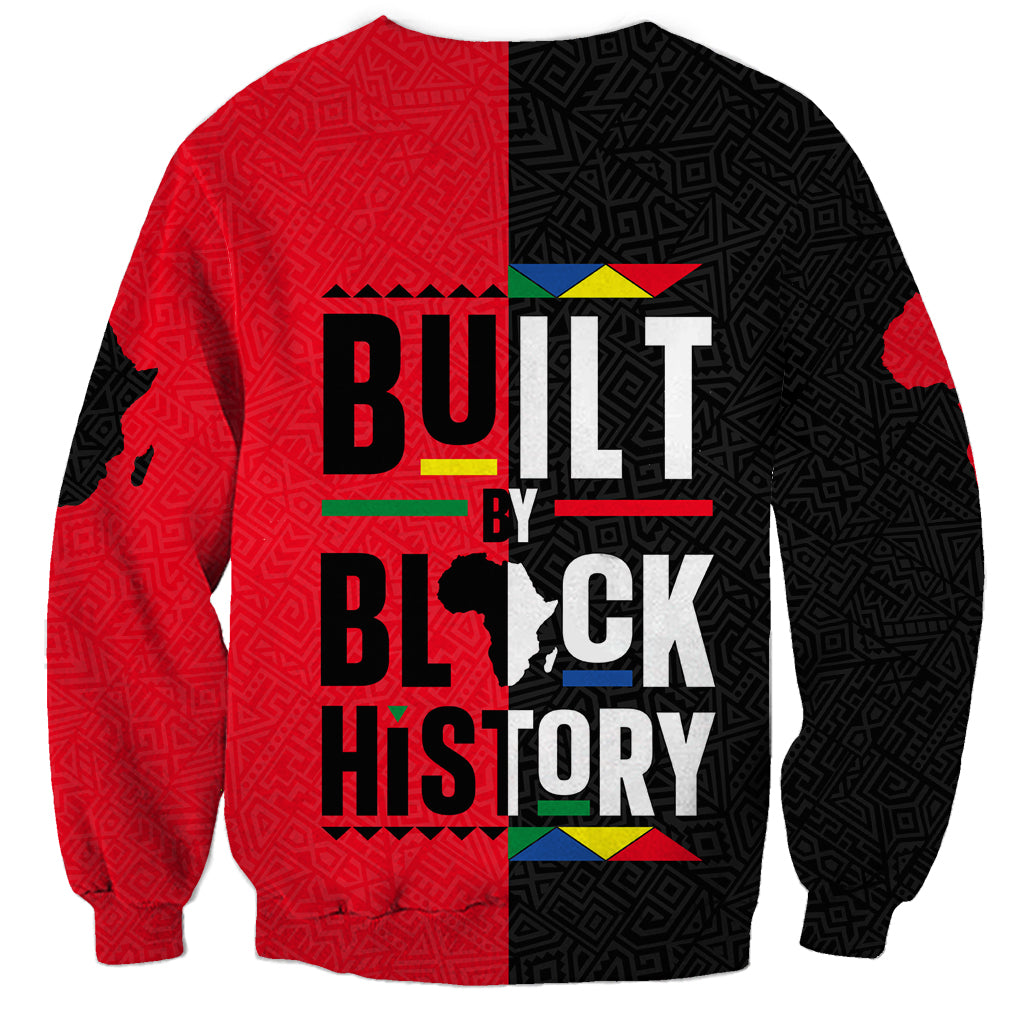 Built By Black History Sweatshirt - Wonder Print Shop