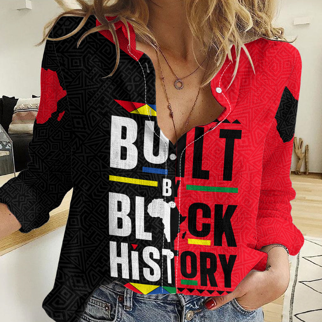 Built By Black History Women Casual Shirt - Wonder Print Shop