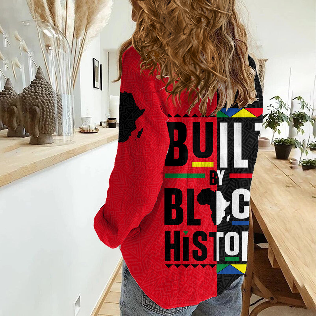 Built By Black History Women Casual Shirt - Wonder Print Shop