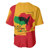 Black History Month Baseball Jersey African February - Wonder Print Shop
