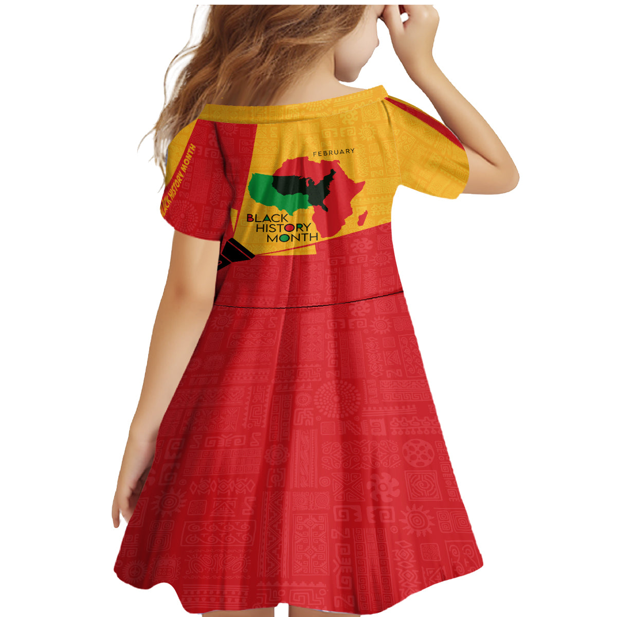 Black History Month Family Matching Mermaid Dress and Hawaiian Shirt African February - Wonder Print Shop