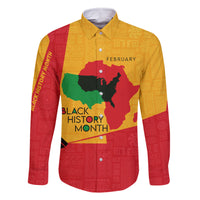 Black History Month Family Matching Off Shoulder Maxi Dress and Hawaiian Shirt African February - Wonder Print Shop