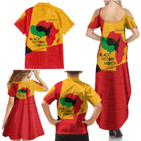 Black History Month Family Matching Summer Maxi Dress and Hawaiian Shirt African February - Wonder Print Shop