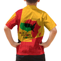 Black History Month Family Matching Tank Maxi Dress and Hawaiian Shirt African February - Wonder Print Shop