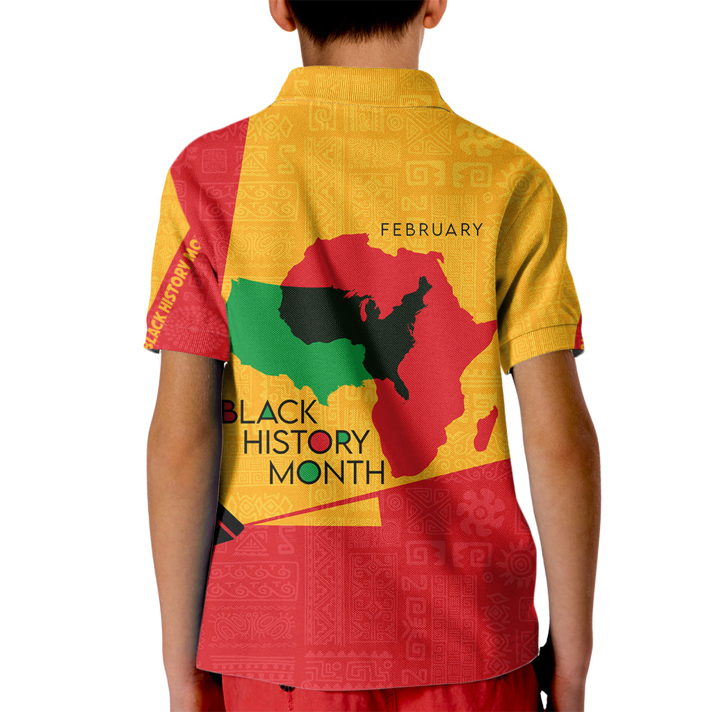 Black History Month Kid Polo Shirt African February - Wonder Print Shop