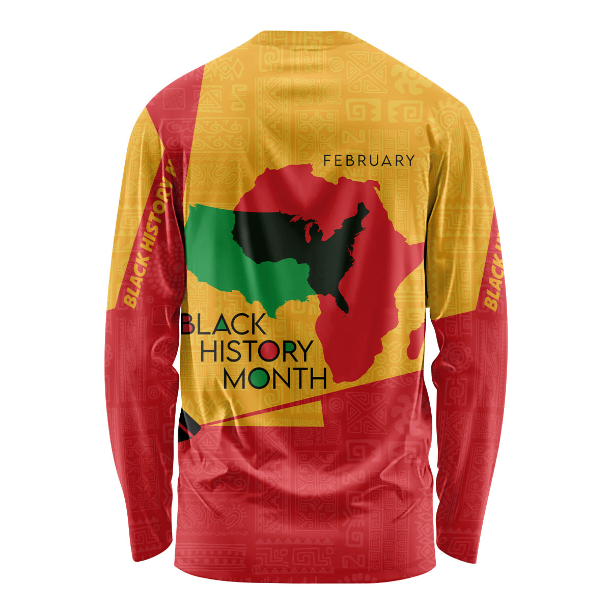 Black History Month Long Sleeve Shirt African February - Wonder Print Shop