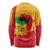 Black History Month Long Sleeve Shirt African February - Wonder Print Shop